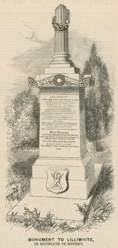 Monument til Lilliwhite av English School