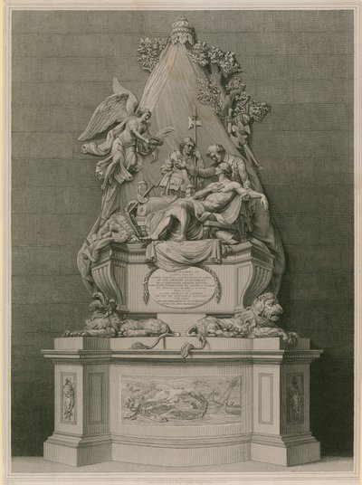 Monument til generalmajor James Wolfe av English School