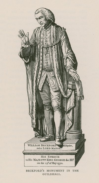Monument til William Beckford av English School