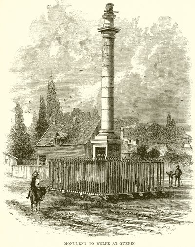 Monument til Wolfe i Quebec av English School