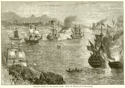 Morgans Niederlage der spanischen Flotte von English School