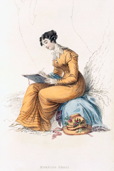Morgenkjole, moteplate fra Ackermanns Kunstdepot av English School