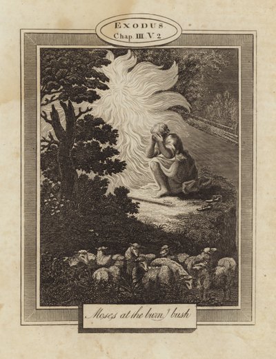 Moses ved den brennende busken av English School