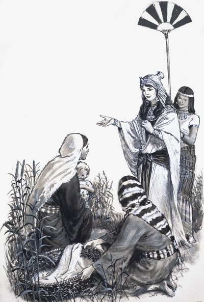 Moses i buskene av English School