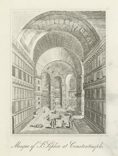St. Sophia-moskeen i Konstantinopel av English School