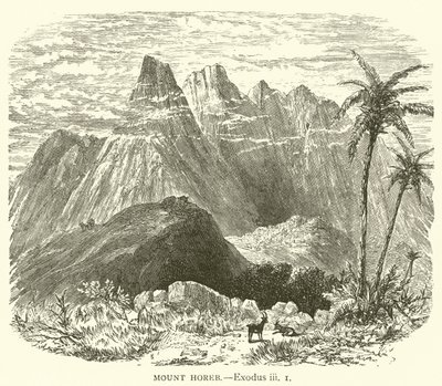 Horeb-fjellet, Exodus, iii av English School