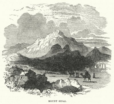 Mount Sinai (gravering) av English School