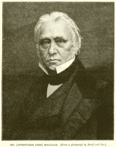 Mr. (Etterpå Lord) Macaulay av English School