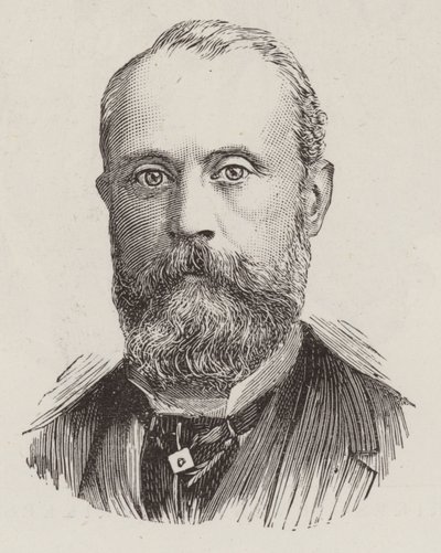 Herr AC Morton, parlamentsmedlem (gravering) av English School