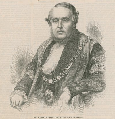 Herr Alderman Dakin, valgt Lord Mayor i London av English School