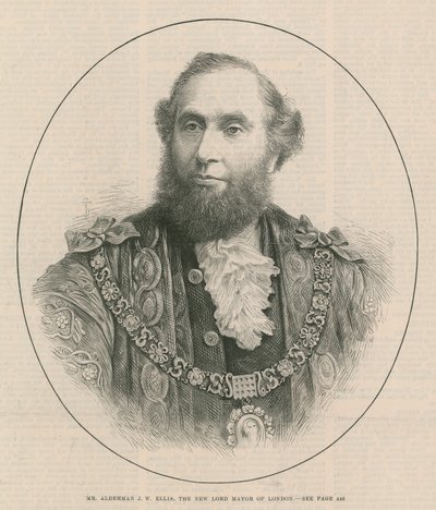 Alderman JW Ellis, den nye Lord Mayor of London av English School