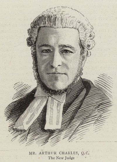 Mr Arthur Charles, QC (gravering) av English School