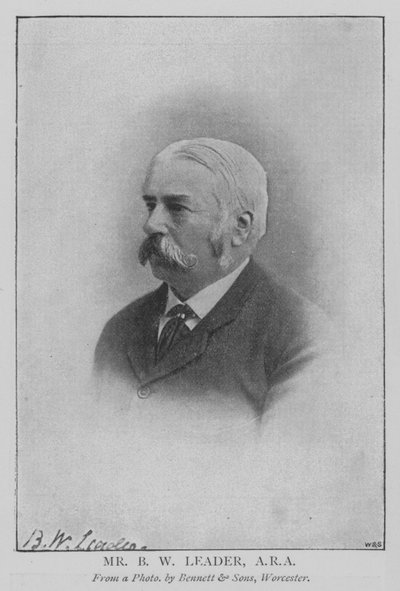 Mr B W Leader, ARA (gravering) av English School