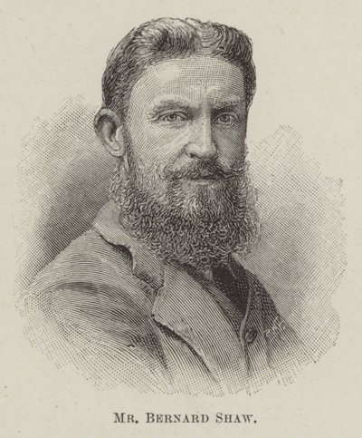 Mr Bernard Shaw (gravering) av English School
