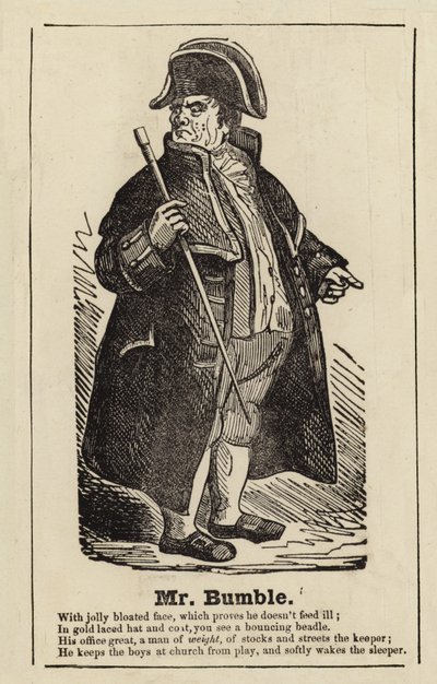 Mr Bumble fra Oliver Twist av English School