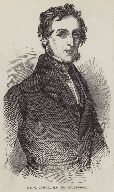 Mr C Cowan, MP for Edinburgh (gravering) av English School