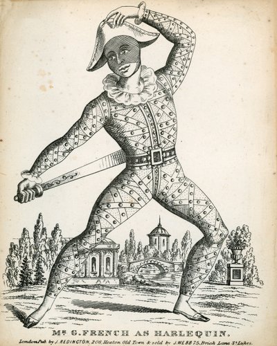 Mr G French som Harlequin av English School