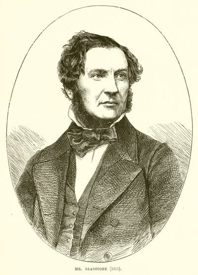 Mr. Gladstone (1855) av English School