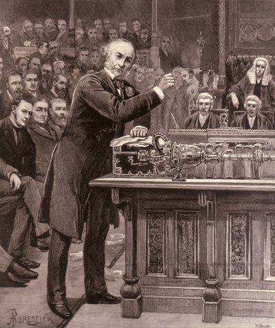 Mr. Gladstone forklarer til House of Commons sin ordning for regjeringen i Irland, fra 
