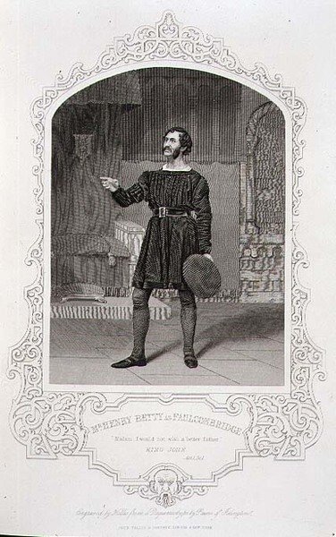 Mr Henry Betty som Faulconbridge, Act I Scene 1 fra 