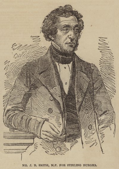 Mr JB Smith, MP for Stirling Burghs (gravering) av English School