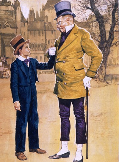 Mr Micawber og David Copperfield av English School