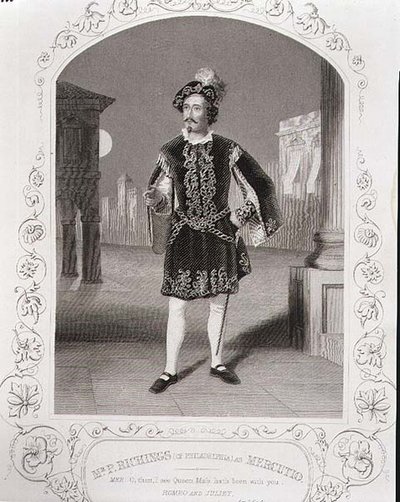 Mr P. Ritchings (fra Philadelphia) som Mercutio, Act I Scene 4 av 