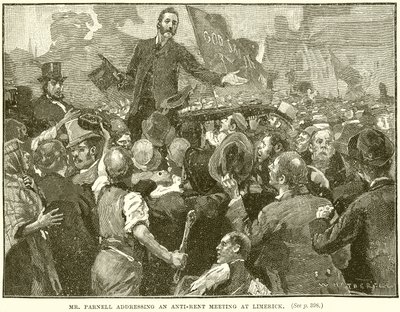 Mr. Parnell talte til et anti-leiemøte i Limerick av English School