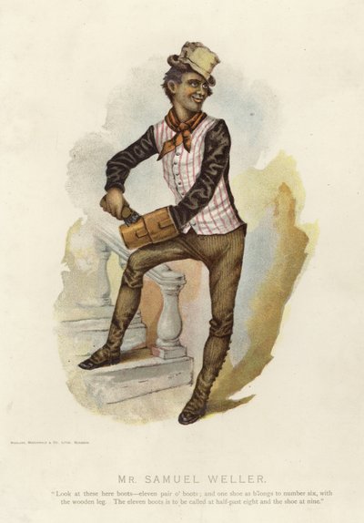 Mr Samuel Weller fra Pickwick Papers av English School