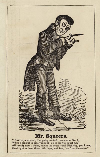 Mr Squeers fra Nicholas Nickleby av English School