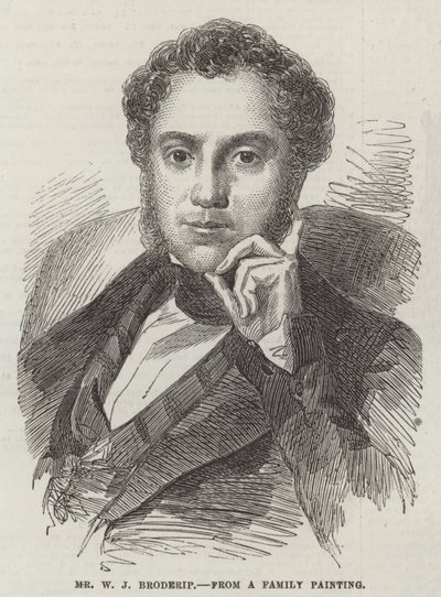 Mr W J Broderip (gravering) av English School