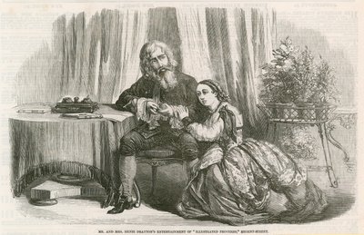 Mr og Mrs Henri Draytons underholdning av Illustrated Proverbs, Regent Street, London av English School