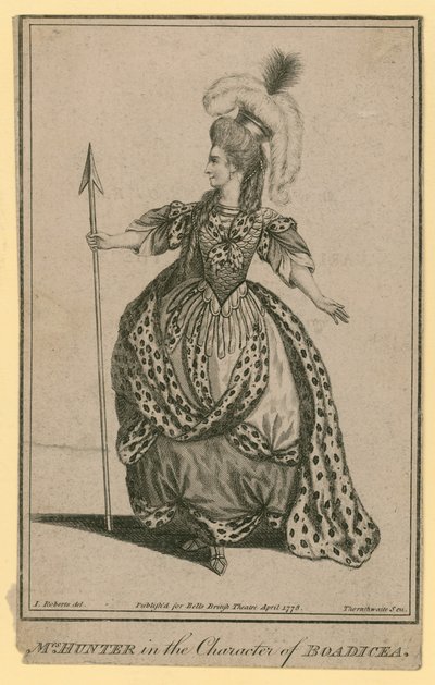 Mrs Hunter i karakteren til Boadicea av English School