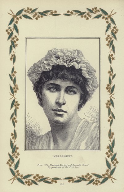 Fru Langtry (gravering) av English School