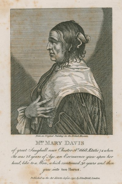 Mrs Mary Davis fra store Saughall nær Chester, 1668 av English School