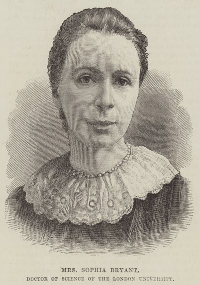 Fru Sophia Bryant, Doctor of Science ved London University (gravering) av English School