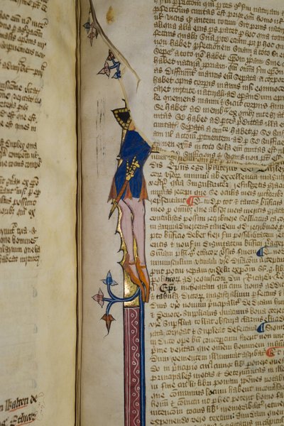 Ms. New Coll 242, f.178r, Commentary on Aristoteles’s Politics av Walter Burley (penn og blekk på vellum) av English School