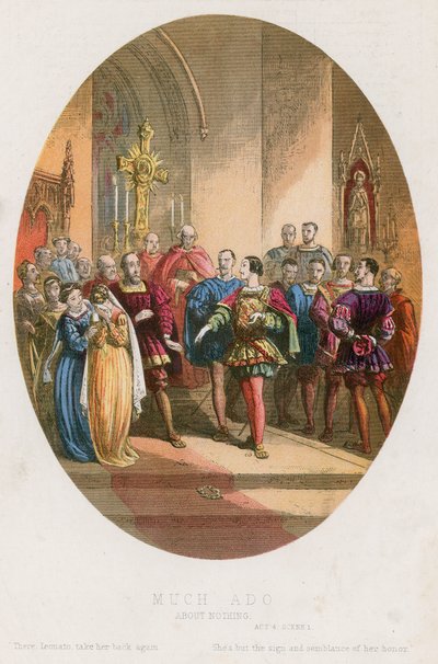 Much Ado about Nothing, Act IV scene i av English School