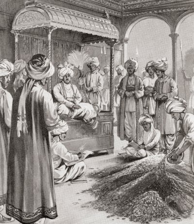 Muhammad bin Tughluq utsteder tokenvaluta av English School