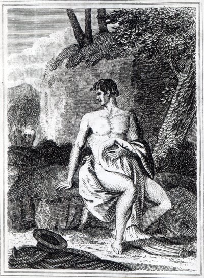 Mungo Park i Afrika, en illustrasjon fra 