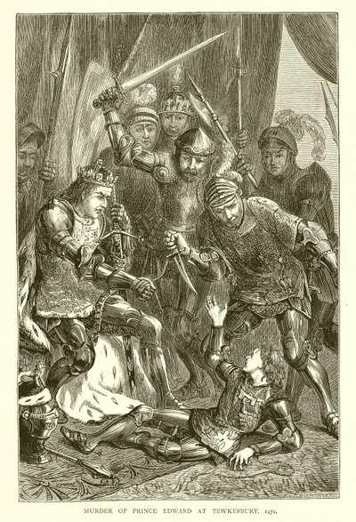 Drapet på prins Edward ved Tewkesbury, 1471 av English School