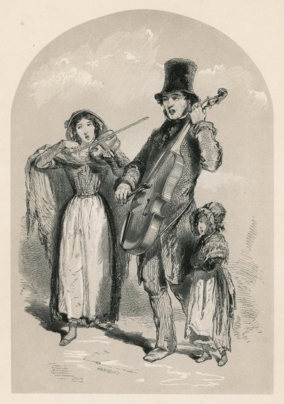 Musikk på gaten, 1849 av English School