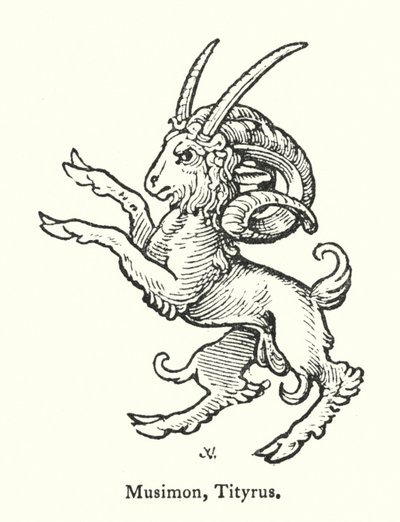 Musimon, Tityrus (gravering) av English School