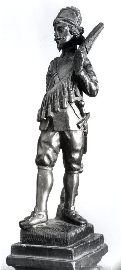 Musketer, 1638 (utskåret tre) av English School
