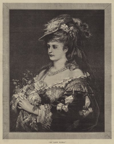 My Lady Flora (gravering) av English School
