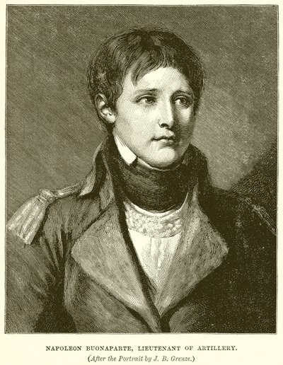 Napoleon Buonaparte, artilleriløytnant av English School