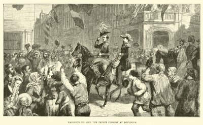 Napoleon III og prinsgemalen i Boulogne av English School