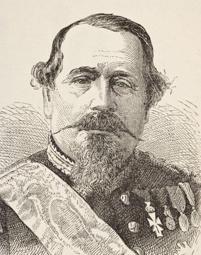 Napoleon III, fra 'The National and Domestic History of England' av William Hickman Smith Aubrey (1858-1916) utgitt London, ca. 1890 av English School