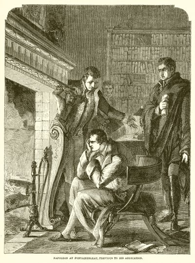 Napoleon ved Fontainebleau, før hans abdikasjon av English School