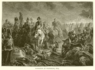 Napoleon ved Waterloo, 1815 av English School